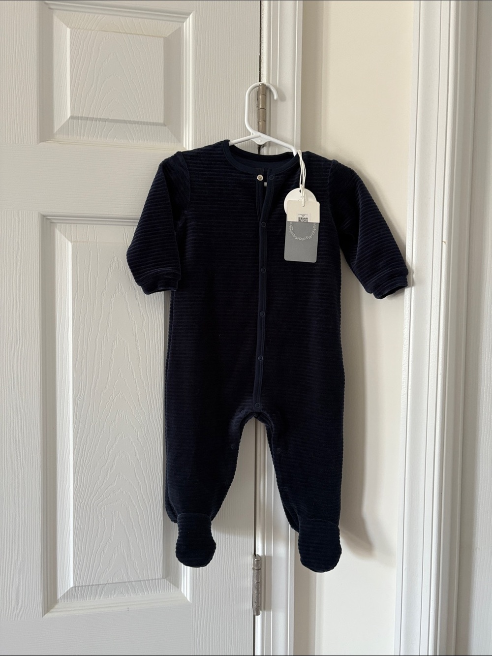 Carrement Beau Ribbed Velour Snap One Piece Suit
